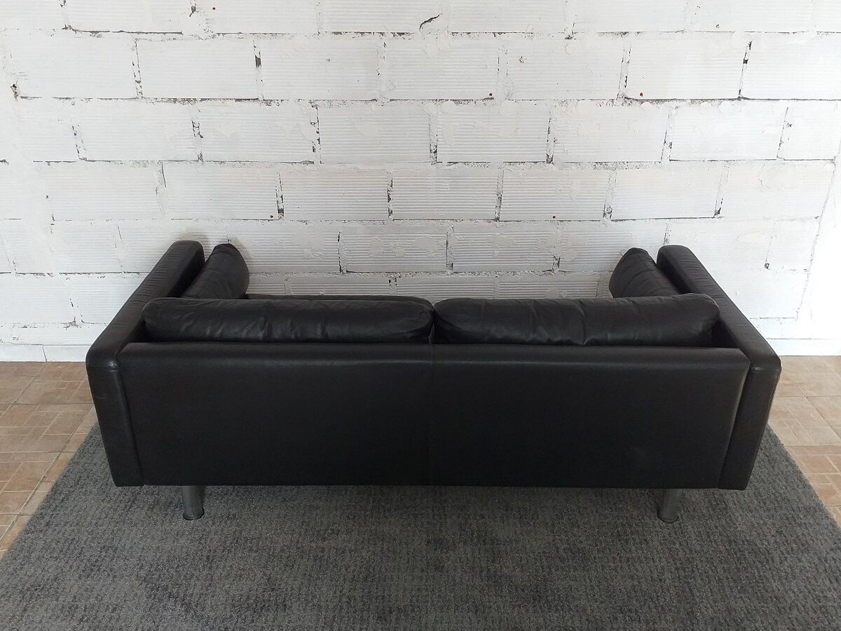 Jorgensen vintage 60s Scandinavian leather sofa