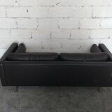 Jorgensen vintage 60s Scandinavian leather sofa