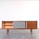 Mid-Century Op-Art Hand-Painted Danish Teak Sideboard, 1960s