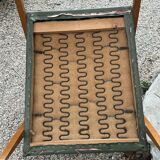 Scandinavian armchair with compass feet