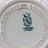 8 vintage hollow plates Terre de Fer