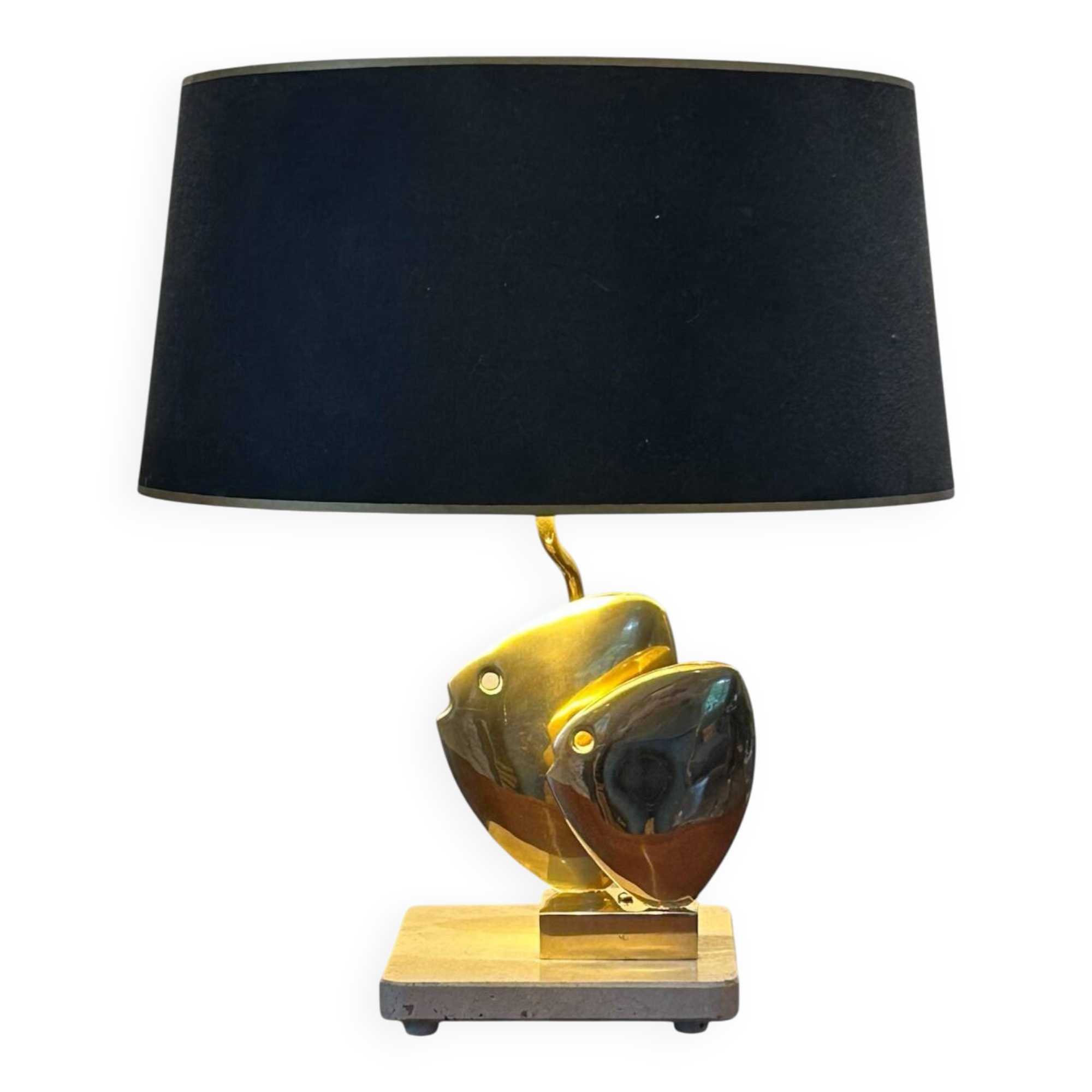 Brass fish lamp by somchai, hattakitkosol