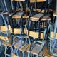 High industrial stools (60cm) – ideal for your project – green frame