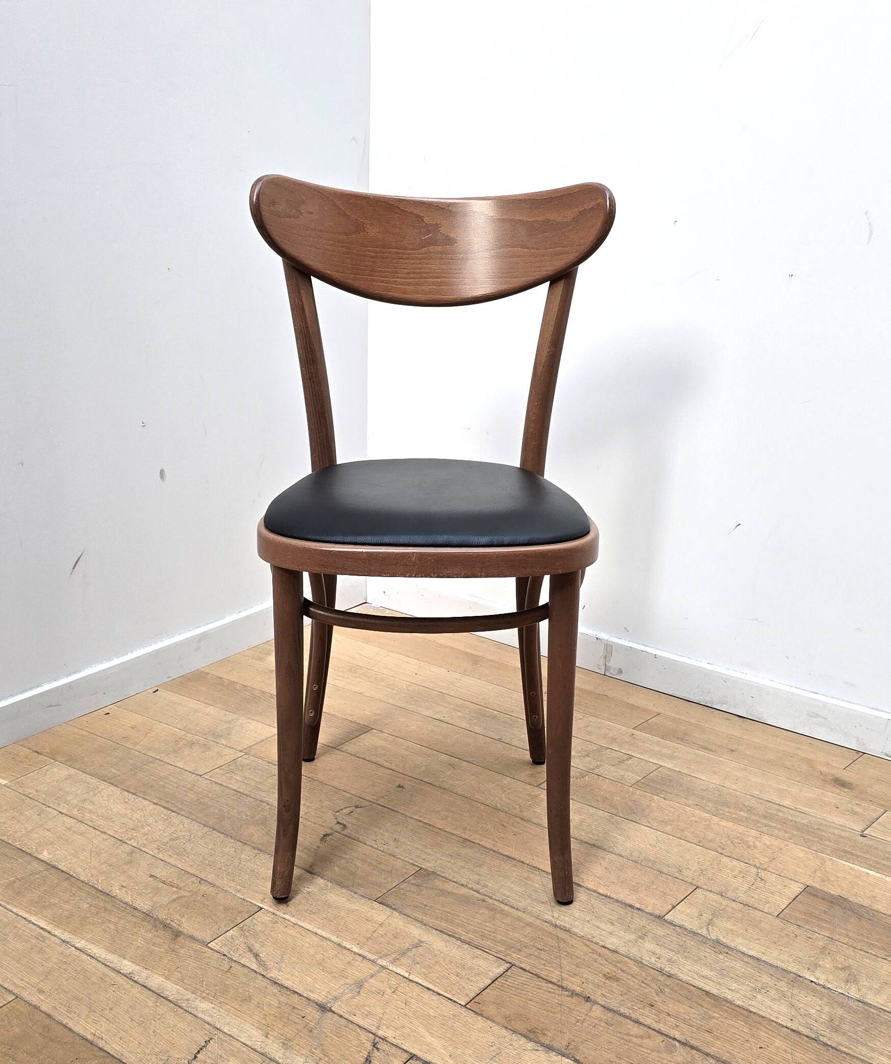 Pair of Banana bistro chairs, TON