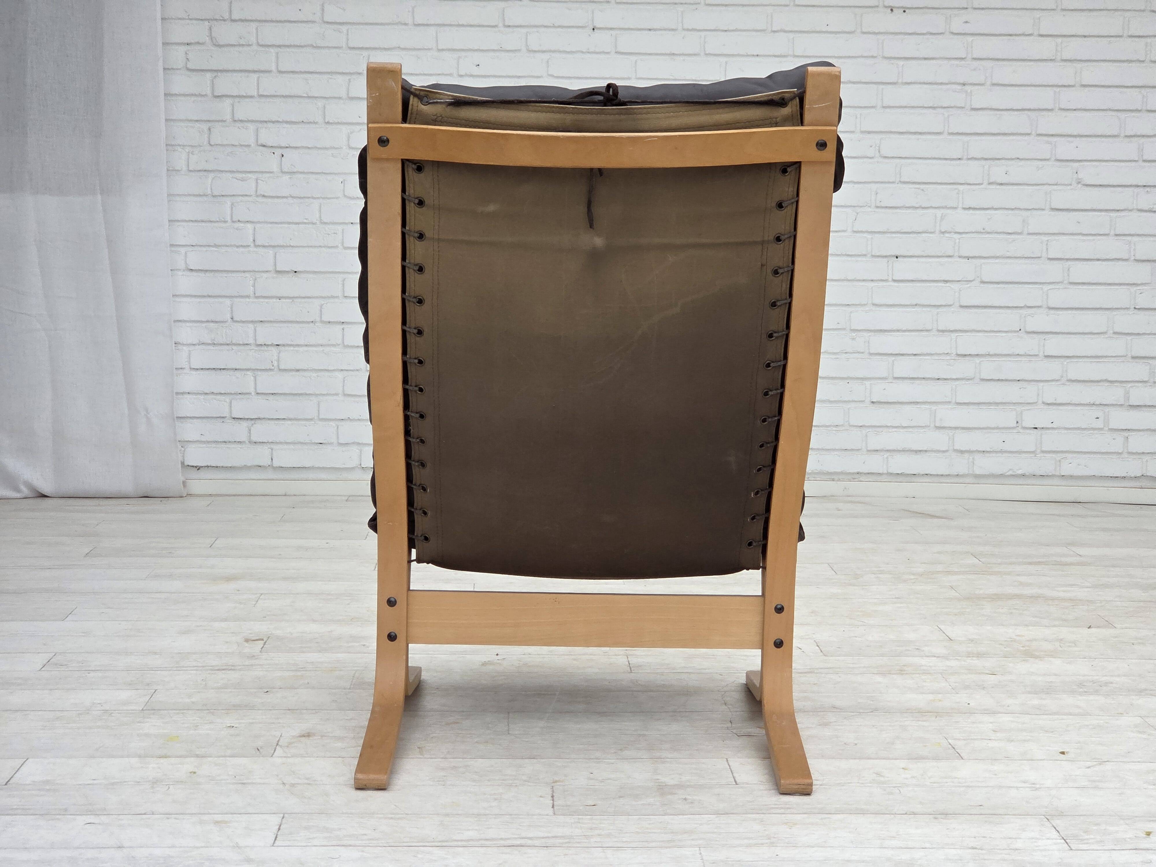 1970s, Norwegian design by Ingmar Relling, lounge chair model "Siesta".