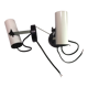 Pair of adjustable wall projectors 1970