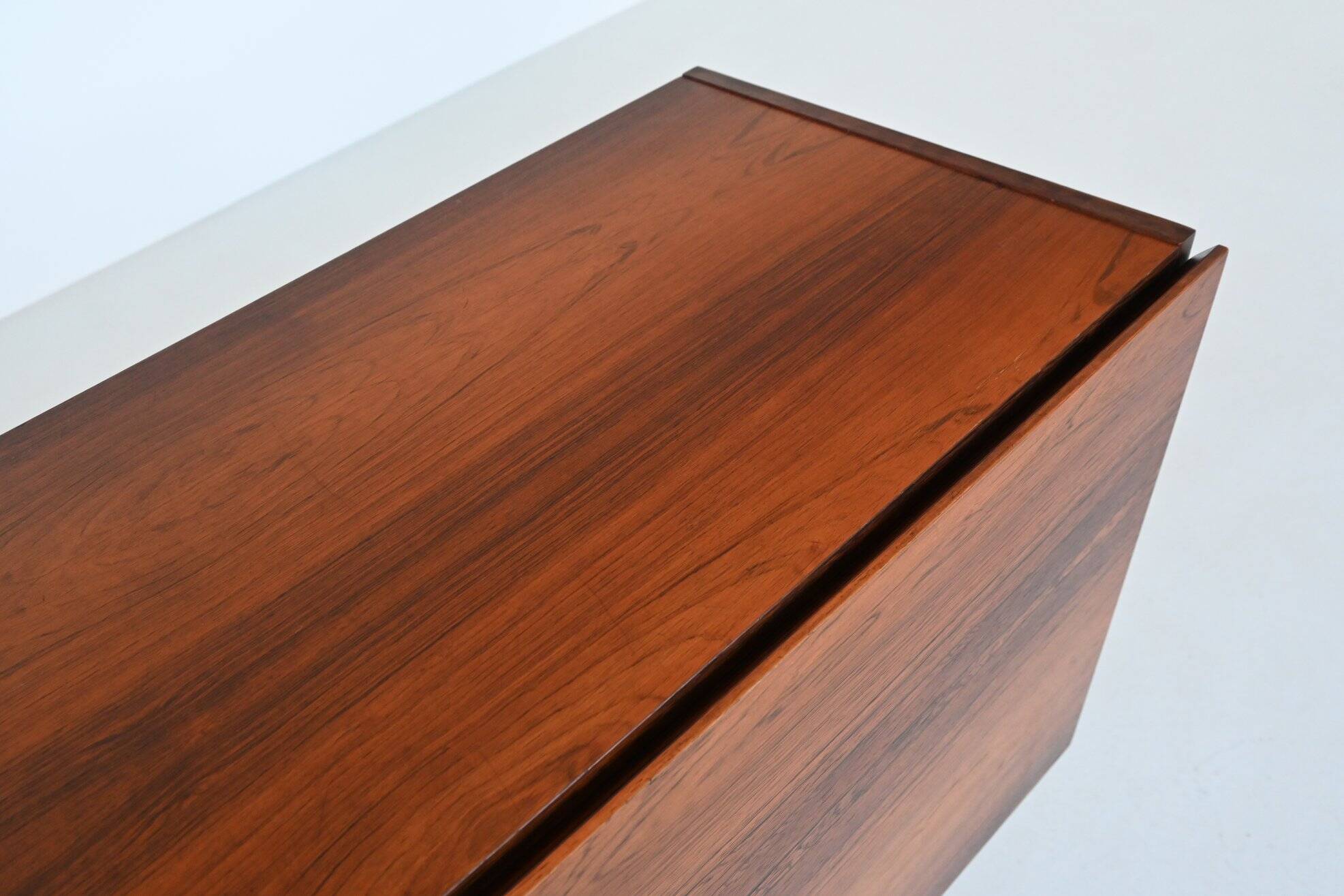 Rudolf Bernd Glatzel rosewood bar cabinet Fristho the Netherlands 1956