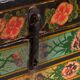 Antique oriental chest with painting of the warrior Yang Mulan (c.1900) #9