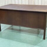 60s English flat desk in oak