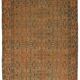 Vintage Turkish Carpet Floral Terracotta and Brown 260 x 158 cm