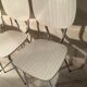 Lot de 5 chaises en formica blanches 1970