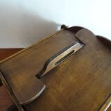 Scandinavian worker in vintage wood