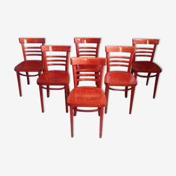 Lot 6 chaises de bistrot