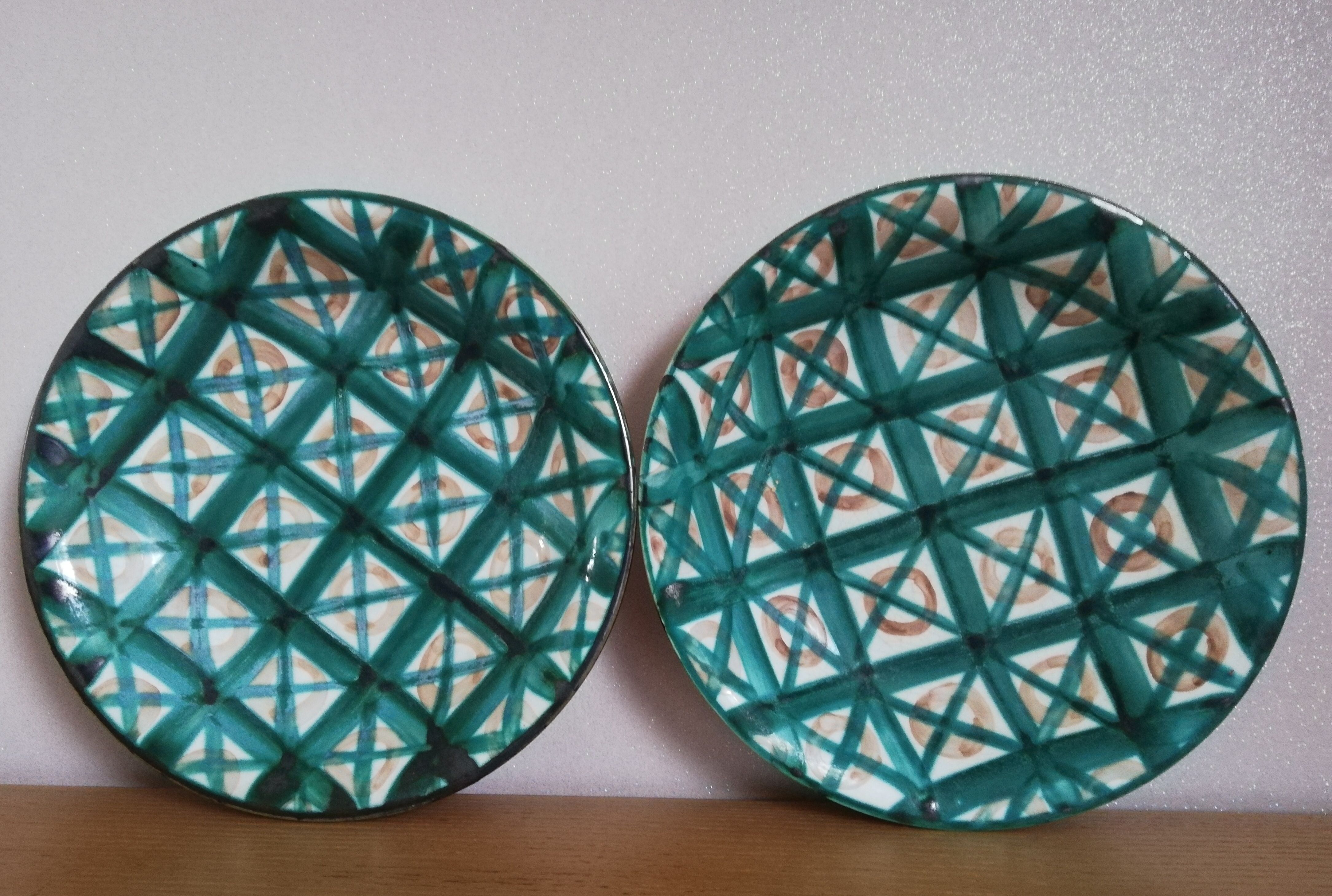 Series of 4 hollow plates Robert Picault Vallauris