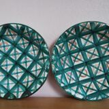 Series of 4 hollow plates Robert Picault Vallauris