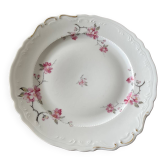 Limoges porcelain serving dish - cherry blossoms -