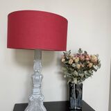 Shabby chic grey table lamp
