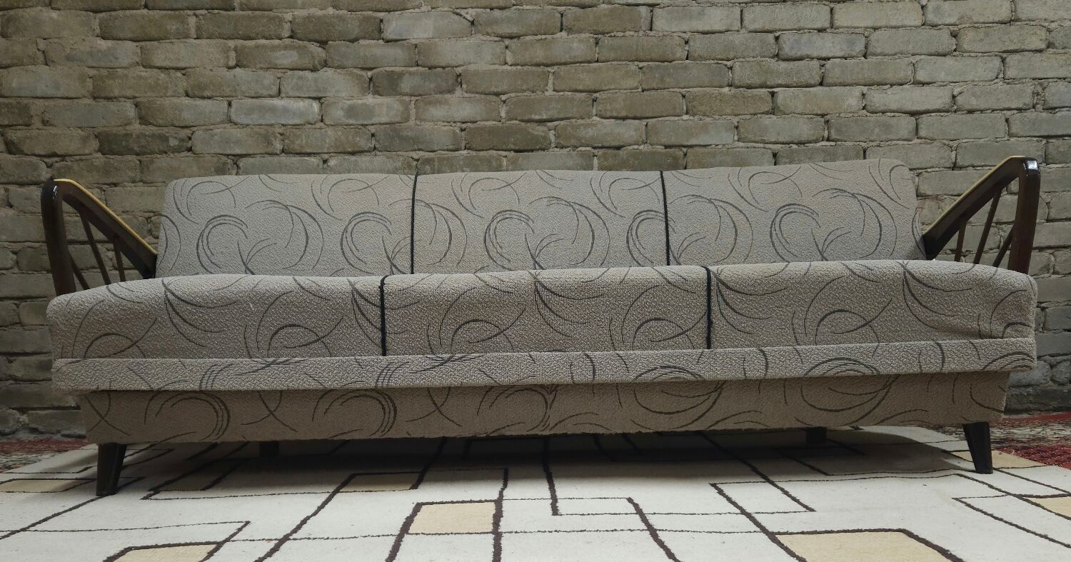 Vintage 1950s daybed sofa