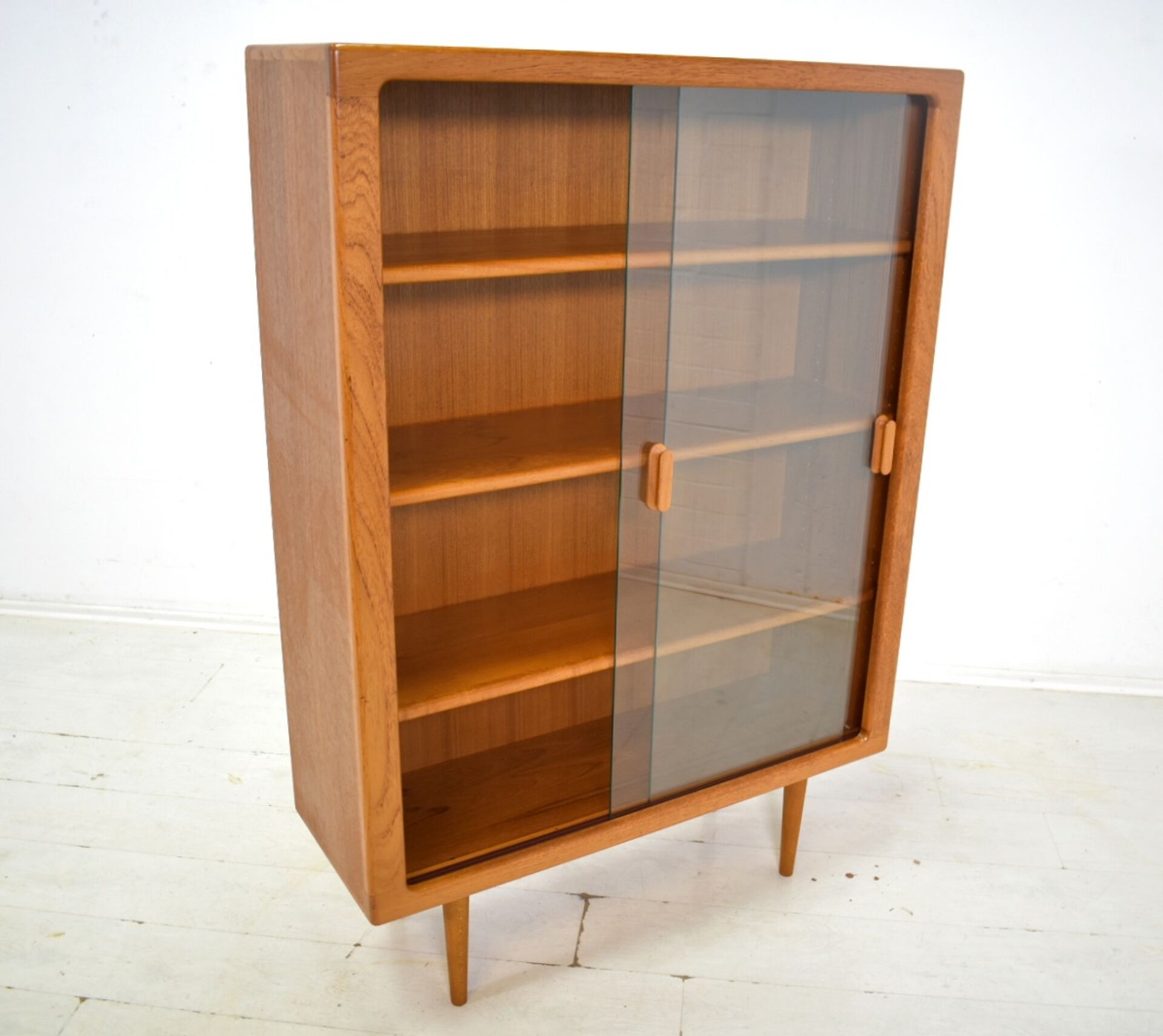 Showcase by CFC Silkeborg 1970s Teak display cabinet danish