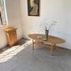 Oval coffee table beech 1980 Aalto Ikea