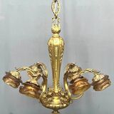 Solid bronze chandelier "Mazarin".