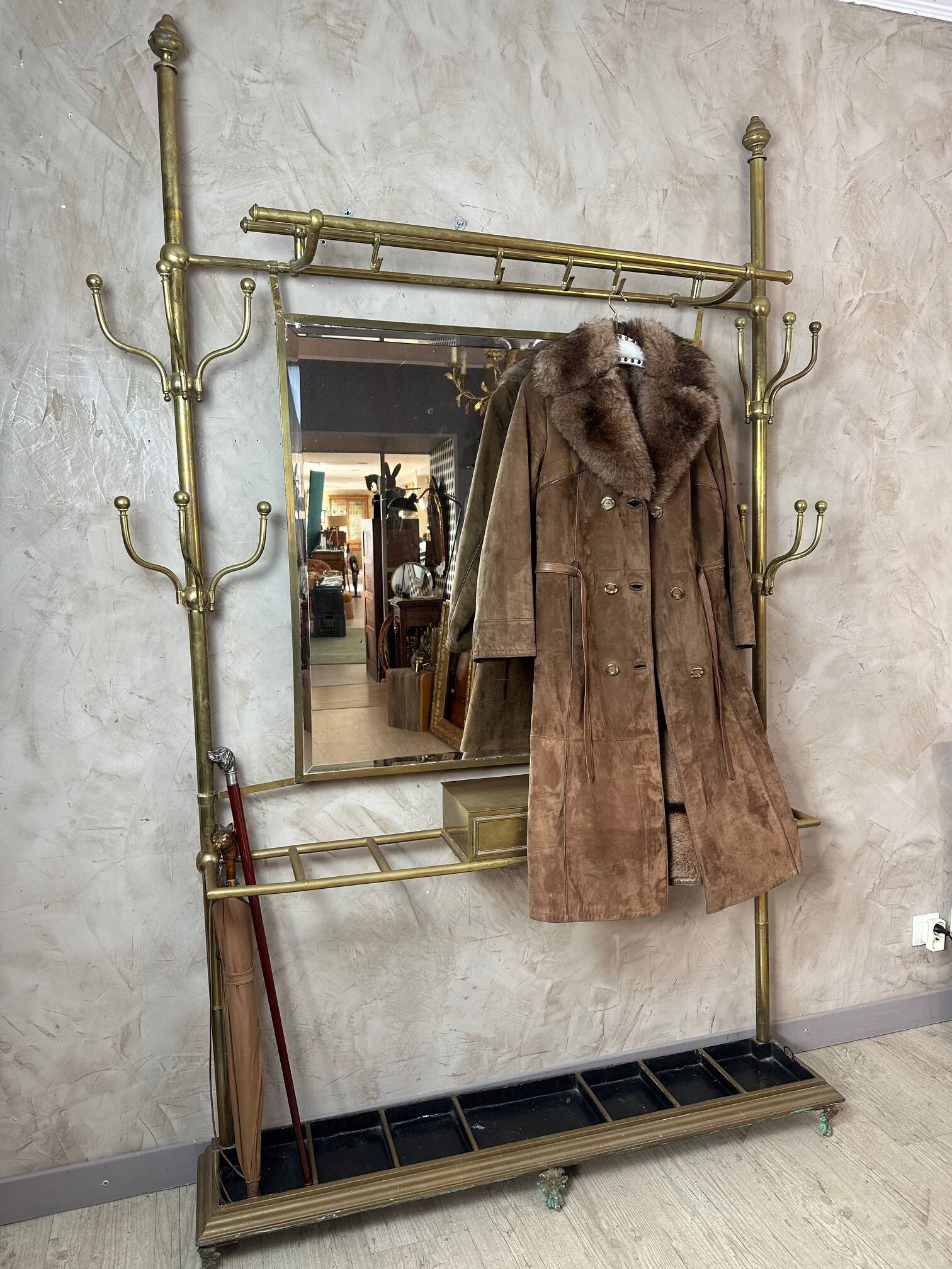 Grande patère 1900 en laiton