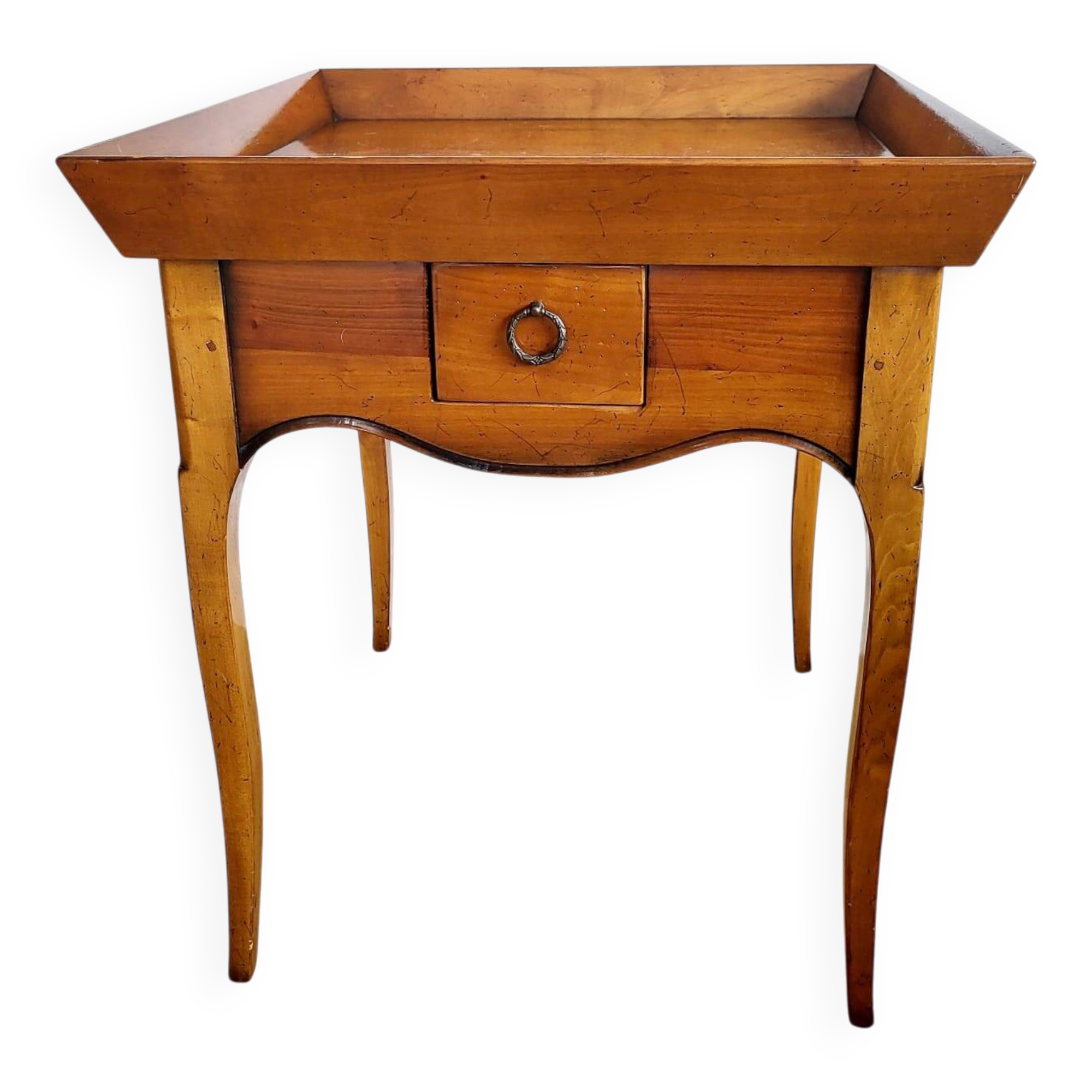 Bijzettafel of butlertafel, kersenhout, Frankrijk
