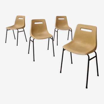 4 vintage Grosfillex chairs