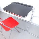 Red Plia chair Giancarlo Piretti Anonima Castelli