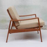 1960s armchair in oak, Arne Wahl Iversen für Komfort