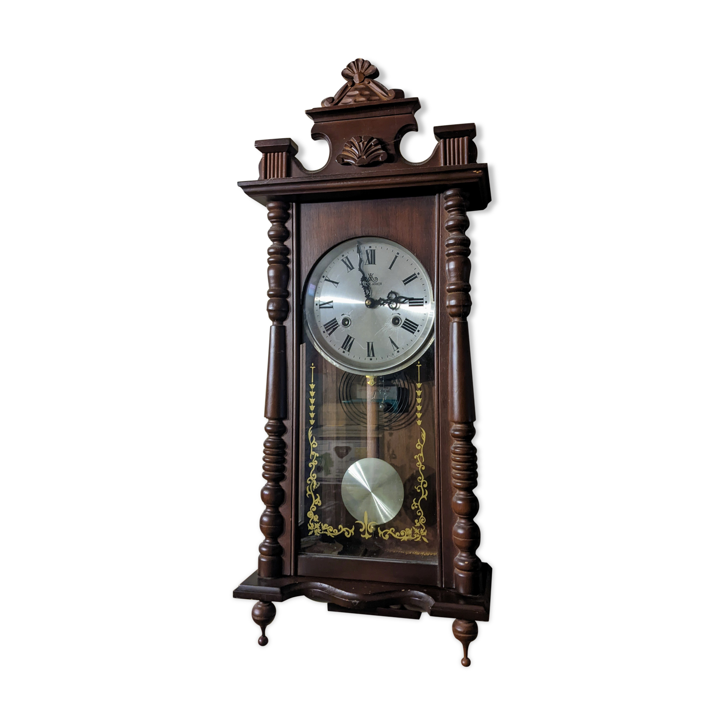 Meister Anker 1980s regulator wall clock