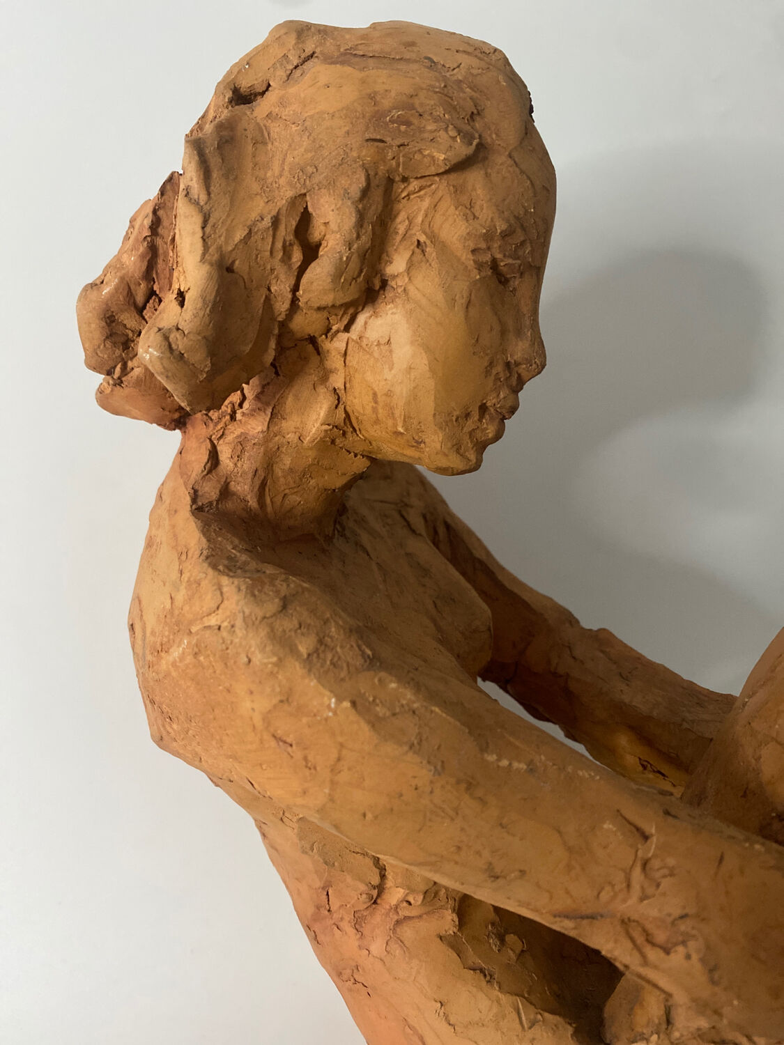 Nude Woman - Ceramic clay sculpture