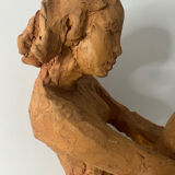 Nude Woman - Ceramic clay sculpture