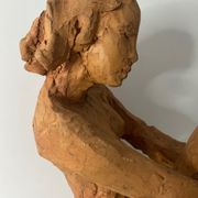 Femme nue - Sculpture en terre céramique