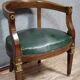 Fauteuil de bureau époque Empire en acajou et bronzes dorés vers 1820