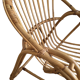 Duo de fauteuils coquille en rotin 1970