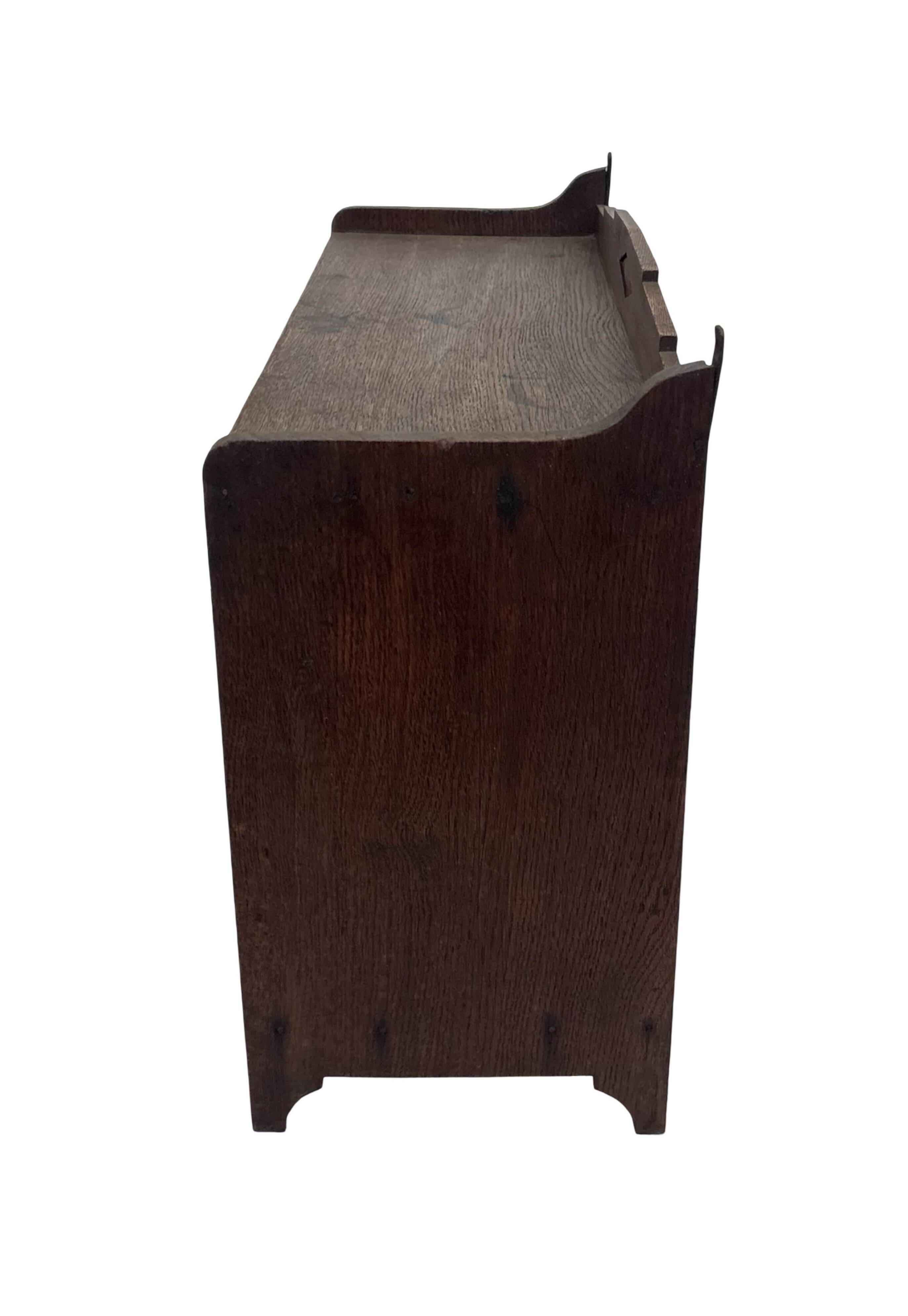 Art Deco wooden wall shelve rack bookshelf in dark wood minimalist