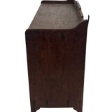 Art Deco wooden wall shelve rack bookshelf in dark wood minimalist