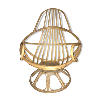 Chair swivel rattan