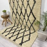 Handmade wool Berber rug 250 X 120 CM