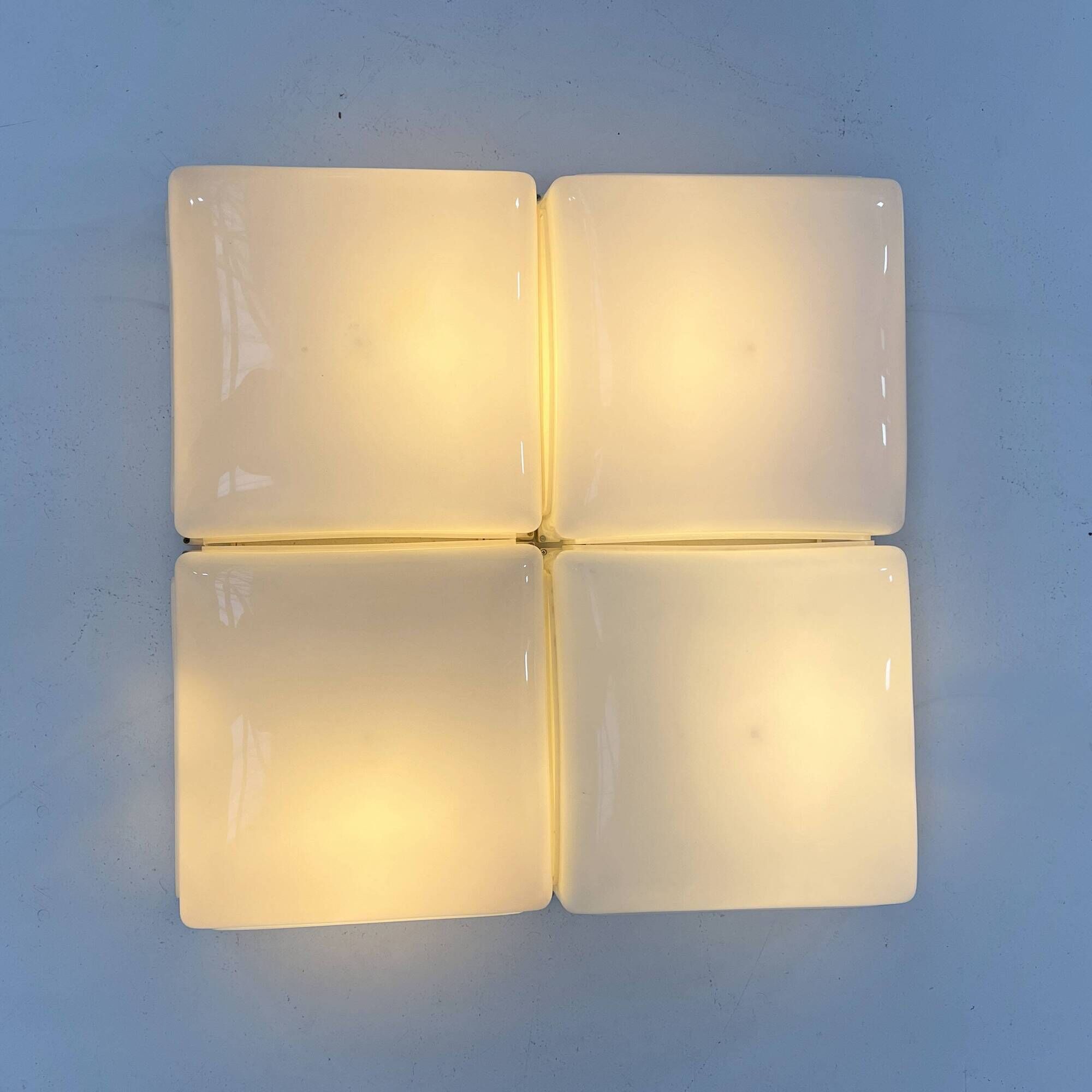 Set of 4 Cnosso Wall Lights by Angelo Mangiarotti for Artemide, 1960
