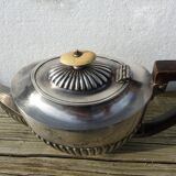 Silver metal teapot