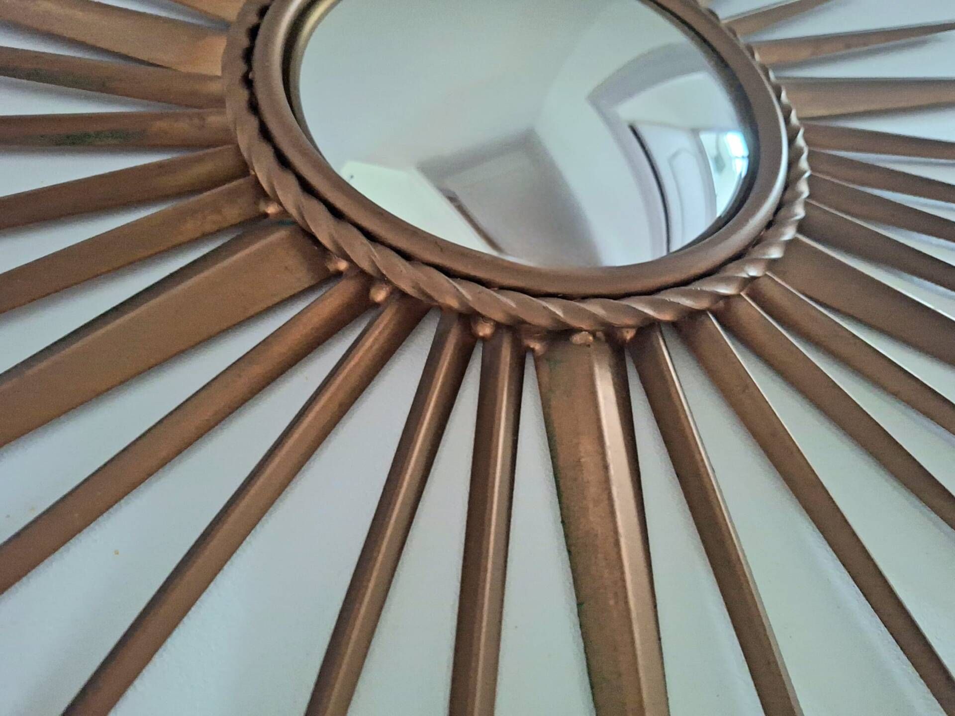 Miroir soleil Chaty Vallauris, œil de sorcière vintage, décoration rét