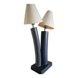 Large 2-light ceramic Drimmer lamp