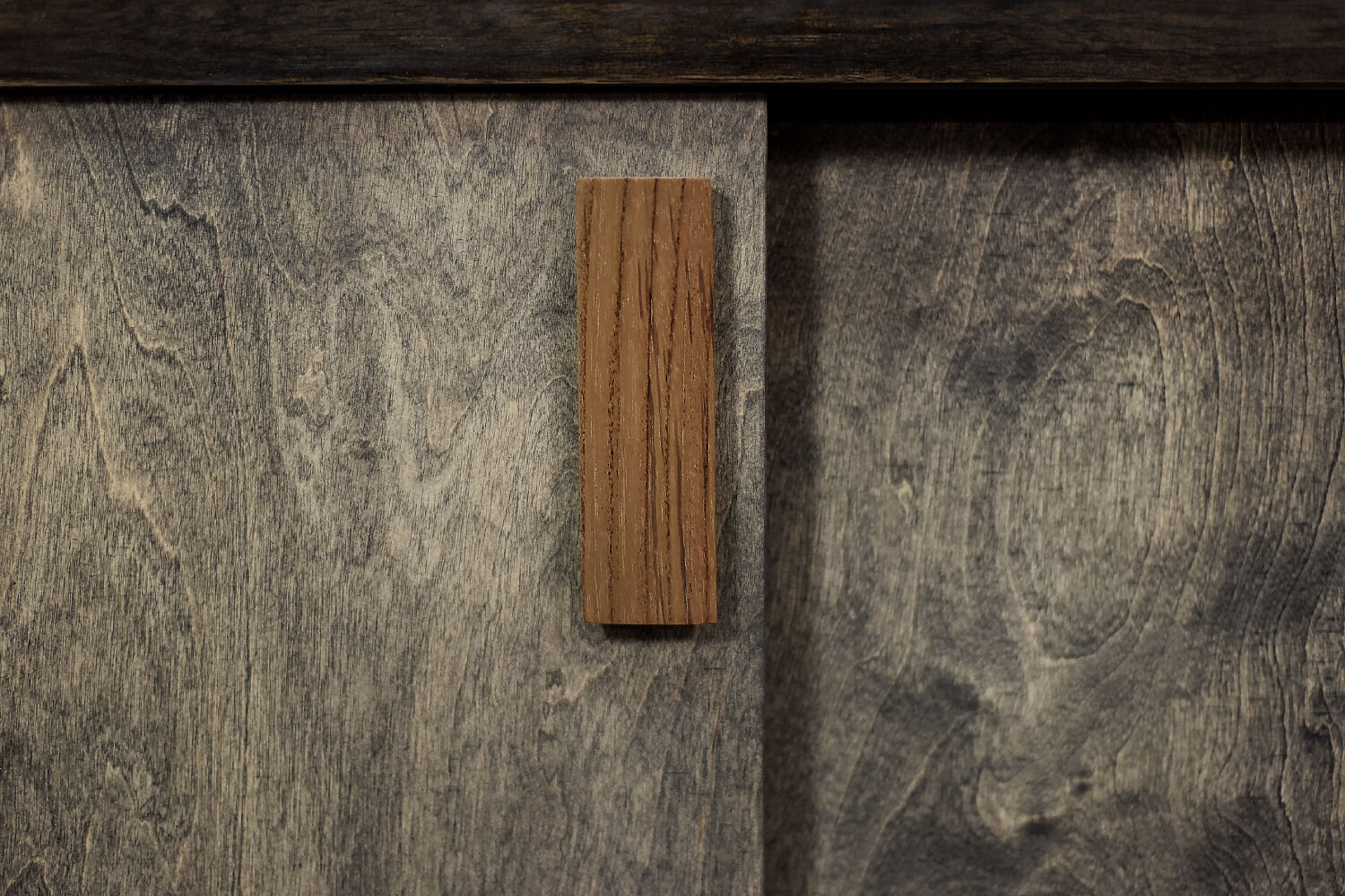 Industrial Vintage Mid-Century Scandinavian Brutalist Raw Poplar Sideboard, 1960s