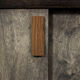 Industrial Vintage Mid-Century Scandinavian Brutalist Raw Poplar Sideboard, 1960s