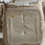 Canapé Togo 4 places en velours beige par Michel Ducaroy, Ligne Roset, 1973