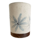 Lampe vintage bois et tissus peint