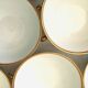 Set of 12 bowls with 2 porcelain handles