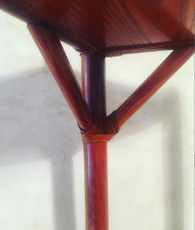 Lot of 2 rattan floorers by maugrion for roche bobois 1970/1980